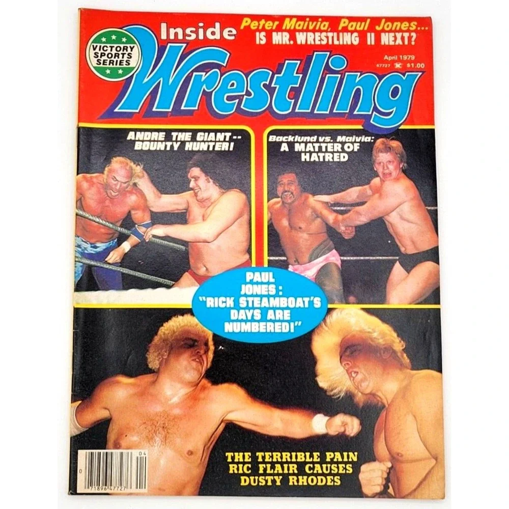 INSIDE WRESTLING APRIL 1979 PAUL JONES MASKED SUPERSTAR ANDRE THE GIANT MAIVIA